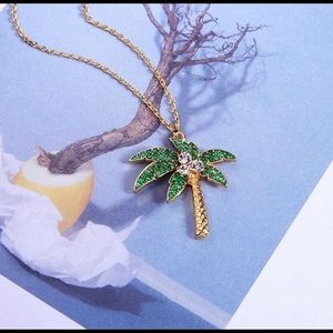 Atelier Sona Tropical Palm Tree Necklace
